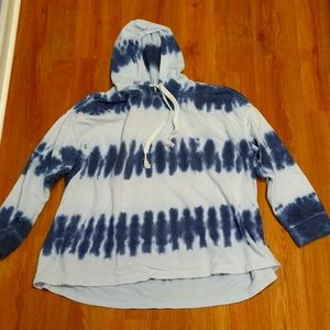 Livi by Lane Bryant, blue tie dye sweatshirt, size 22/24, used, womens
